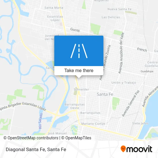 Diagonal Santa Fe map
