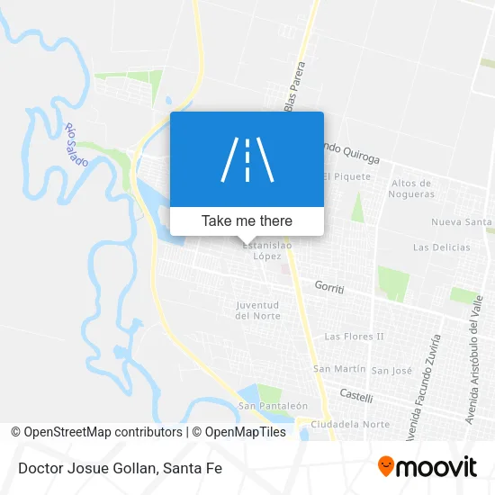 Doctor Josue Gollan map