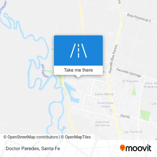 Doctor Paredes map