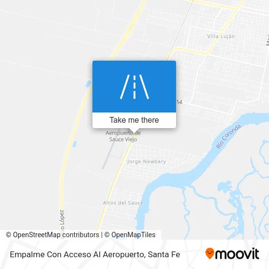 Empalme Con Acceso Al Aeropuerto map