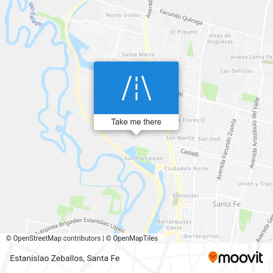 Estanislao Zeballos map