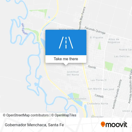 Gobernador Menchaca map