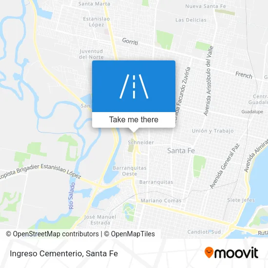 Ingreso Cementerio map