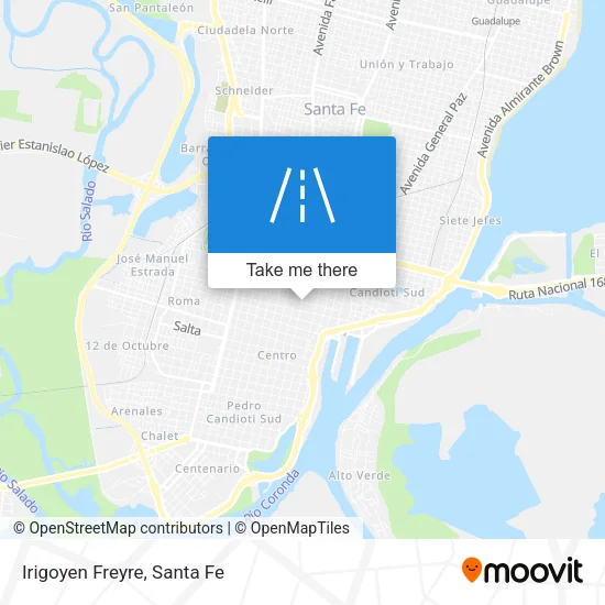 Irigoyen Freyre map