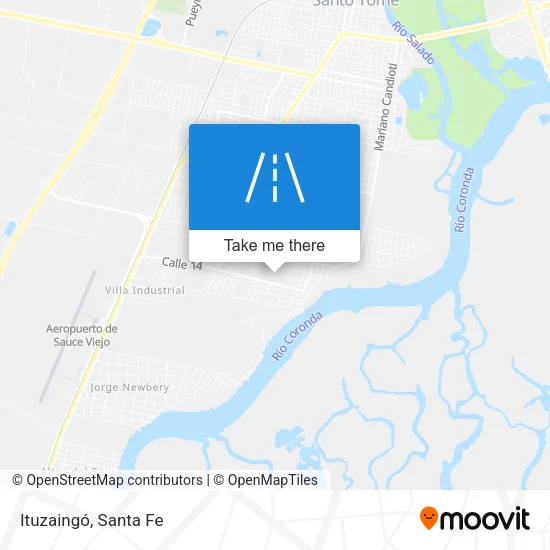 Ituzaingó map