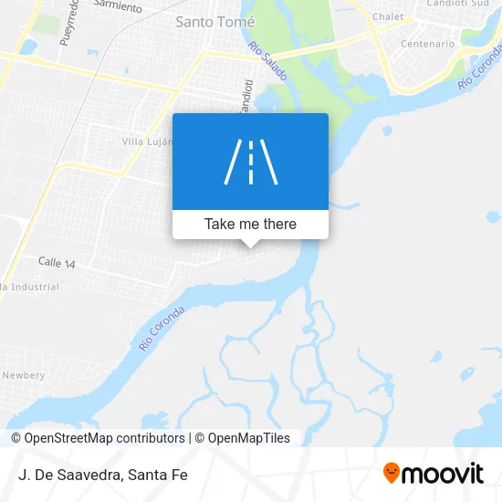 J. De Saavedra map