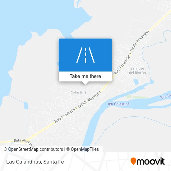 Las Calandrias map