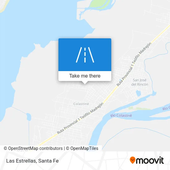 Las Estrellas map