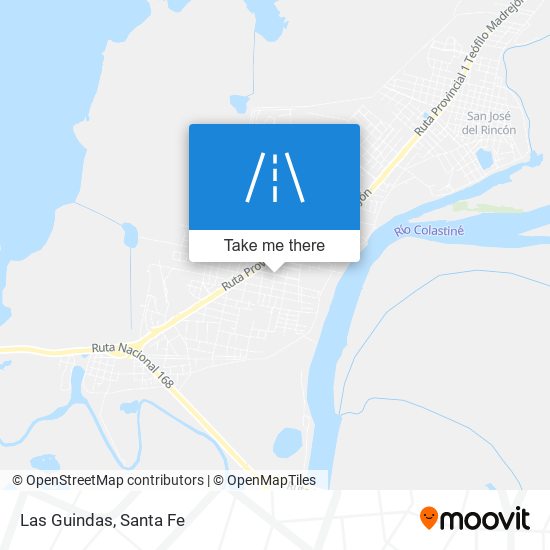 Las Guindas map