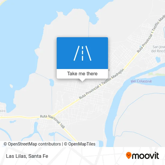 Las Lilas map