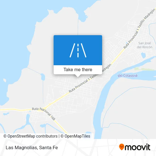 Las Magnolias map