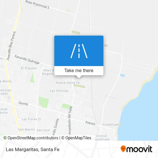 Las Margaritas map
