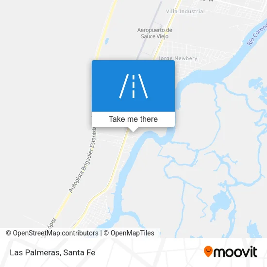 Las Palmeras map