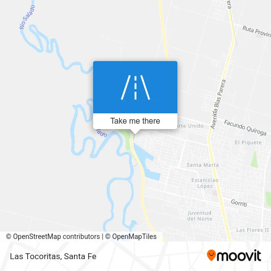 Las Tocoritas map