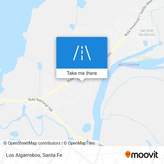 Los Algarrobos map