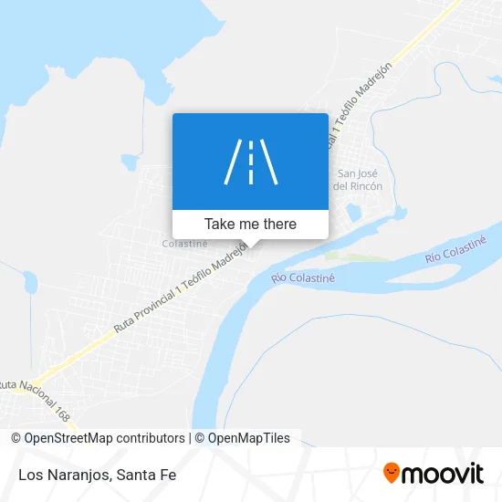 Los Naranjos map