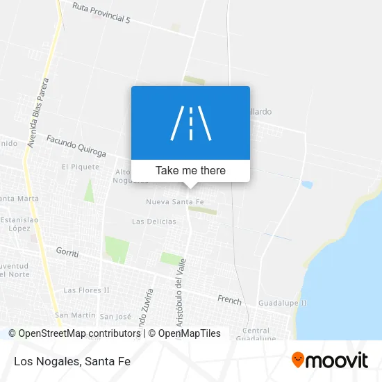Los Nogales map