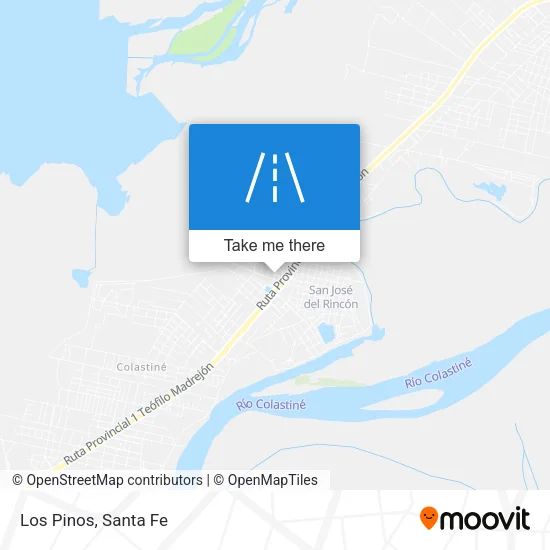 Los Pinos map