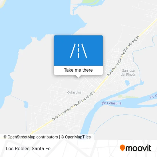 Los Robles map