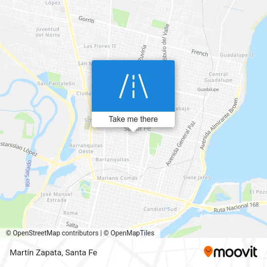 Martín Zapata map