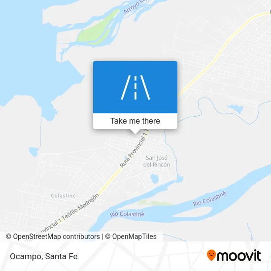 Ocampo map