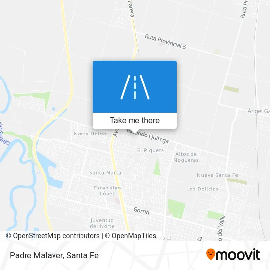 Padre Malaver map