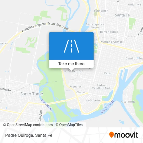 Padre Quiroga map