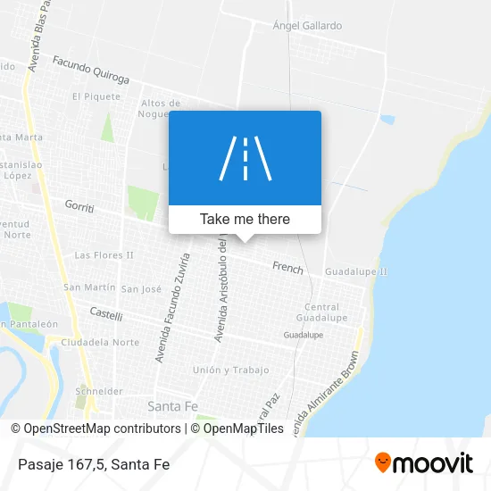 Pasaje 167,5 map