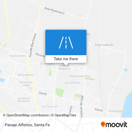 Pasaje Alfonso map