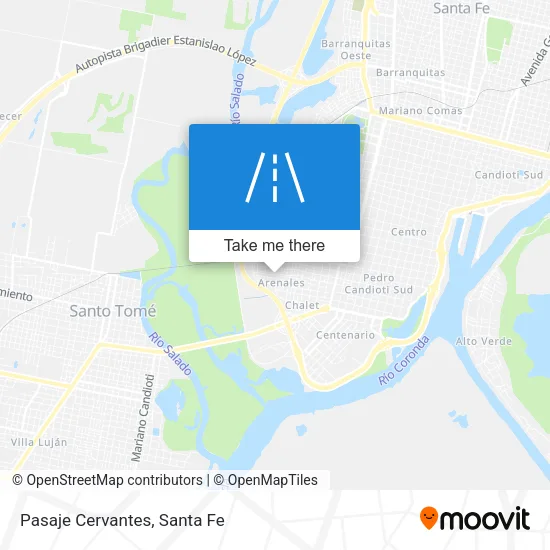 Pasaje Cervantes map