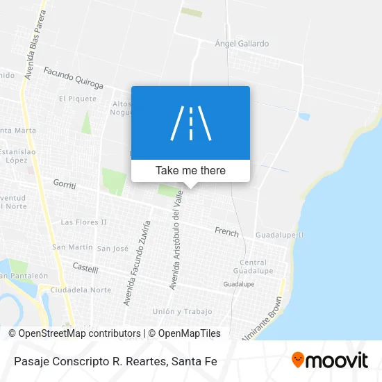 Pasaje Conscripto R. Reartes map