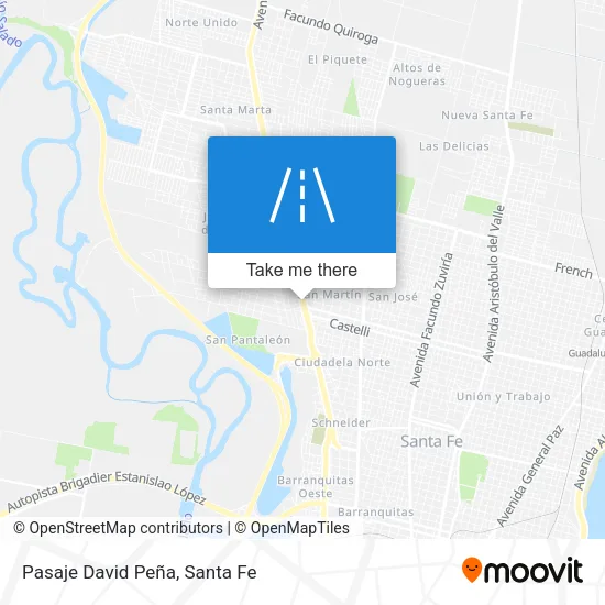 Pasaje David Peña map