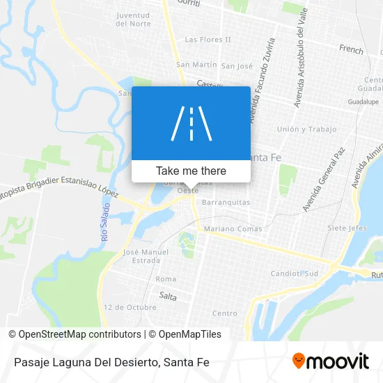 Pasaje Laguna Del Desierto map