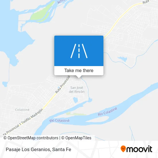 Pasaje Los Geranios map