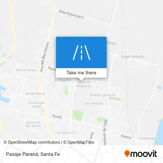 Pasaje Paraná map
