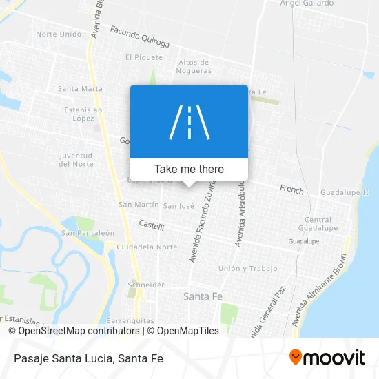 Pasaje Santa Lucia map