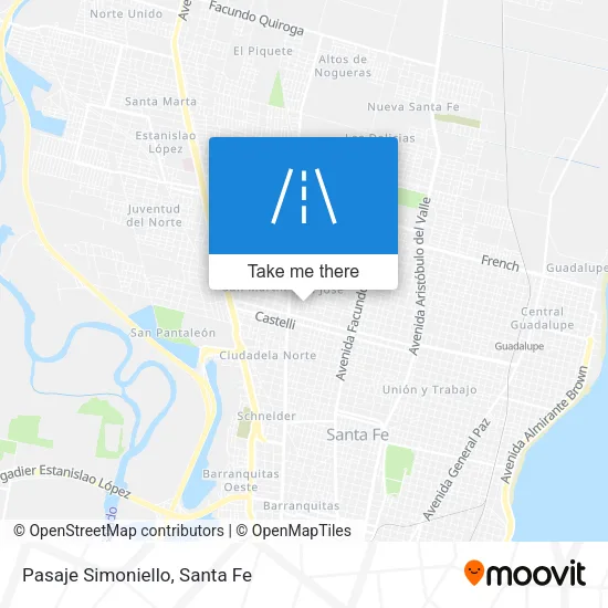 Pasaje Simoniello map