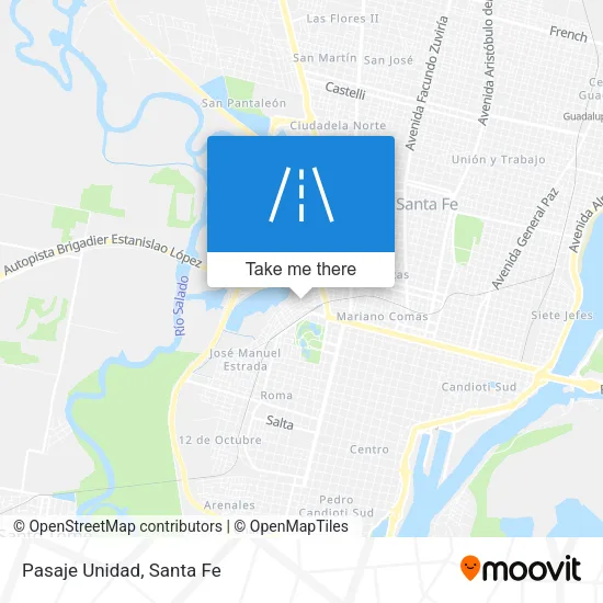 Pasaje Unidad map
