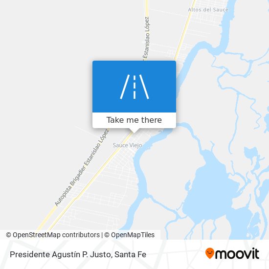 Presidente Agustín P. Justo map