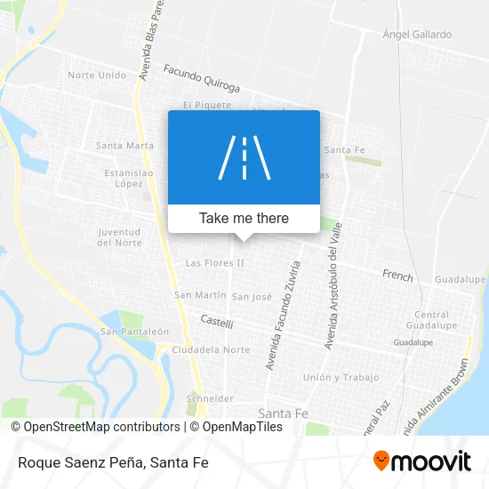 Roque Saenz Peña map