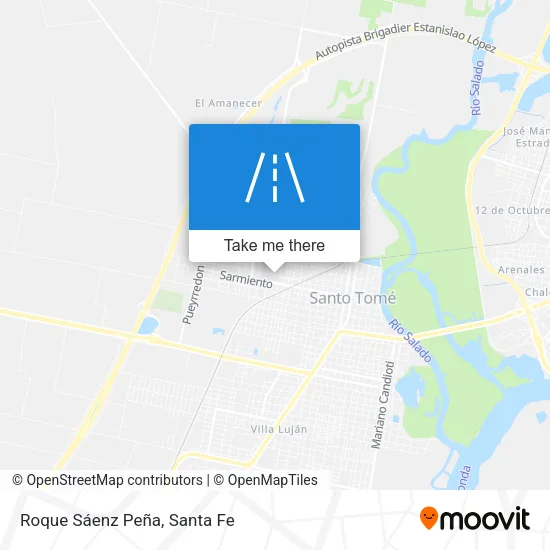 Roque Sáenz Peña map