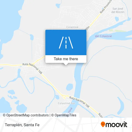 Terraplén map