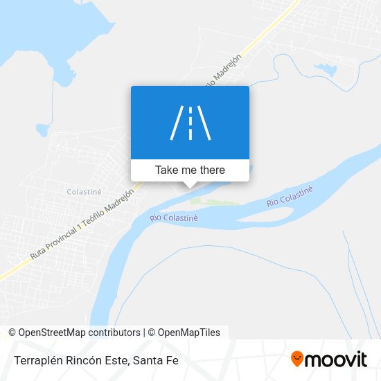 Terraplén Rincón Este map