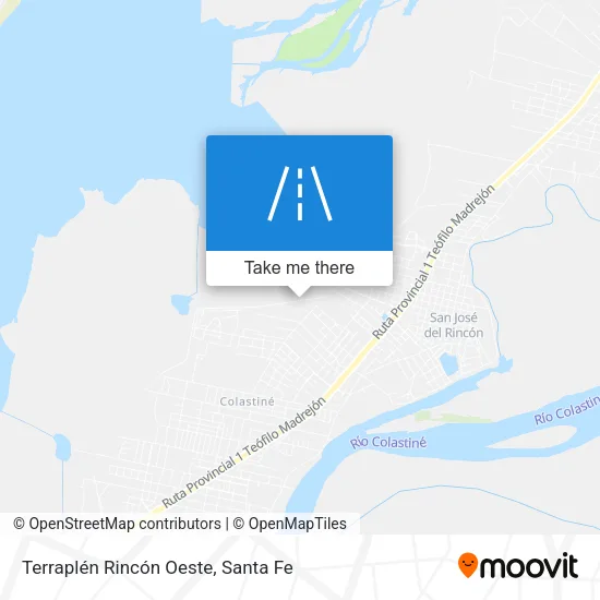 Terraplén Rincón Oeste map