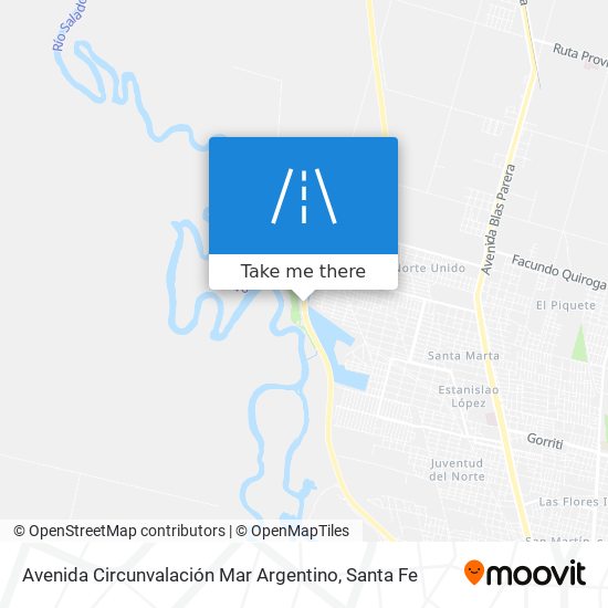 Avenida Circunvalación Mar Argentino map