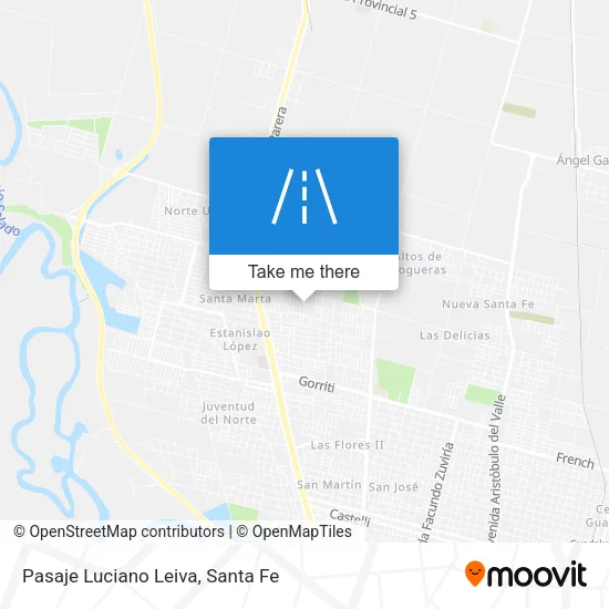 Pasaje Luciano Leiva map