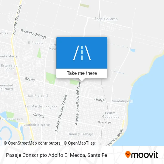Pasaje Conscripto Adolfo E. Mecca map