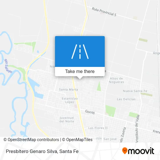 Presbítero Genaro Silva map