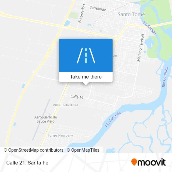 Calle 21 map