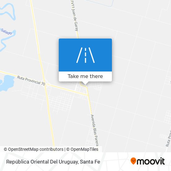 República Oriental Del Uruguay map